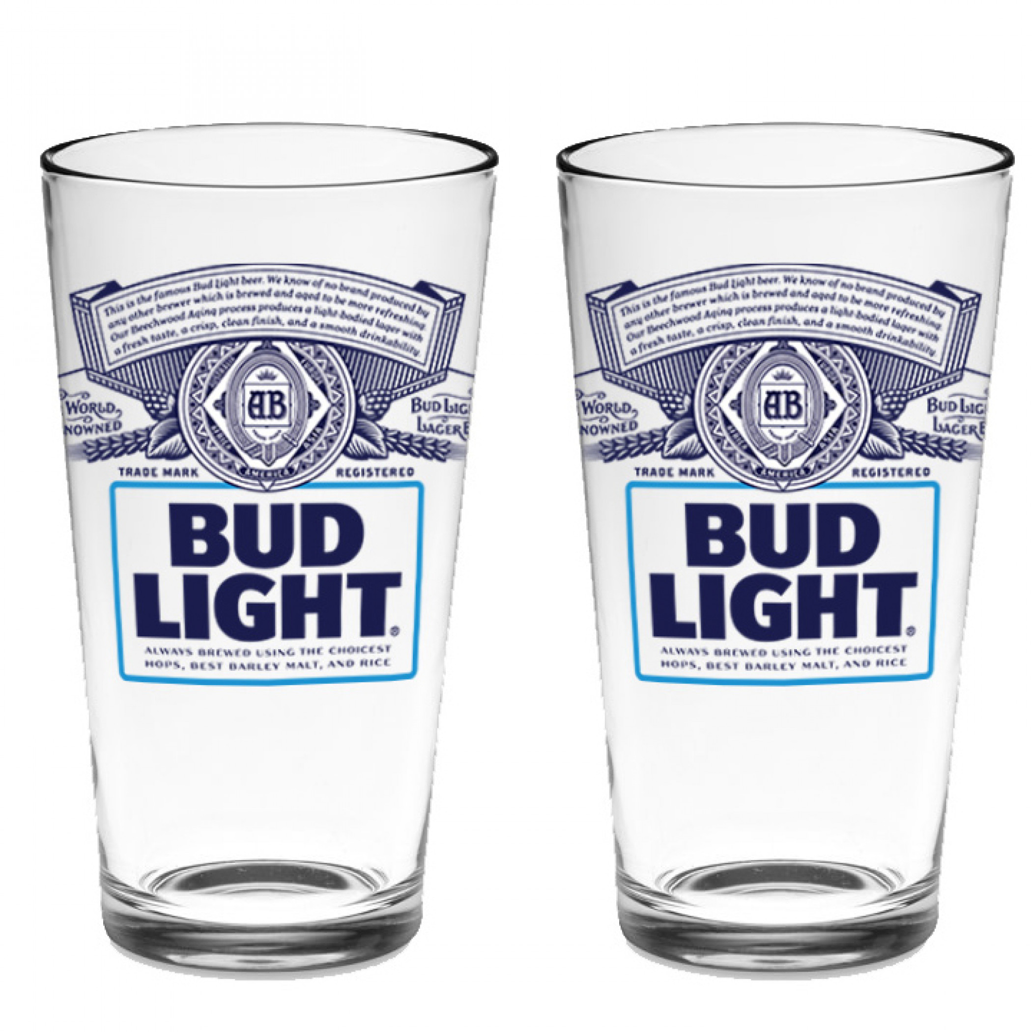 Bud Light  Beer Glass 