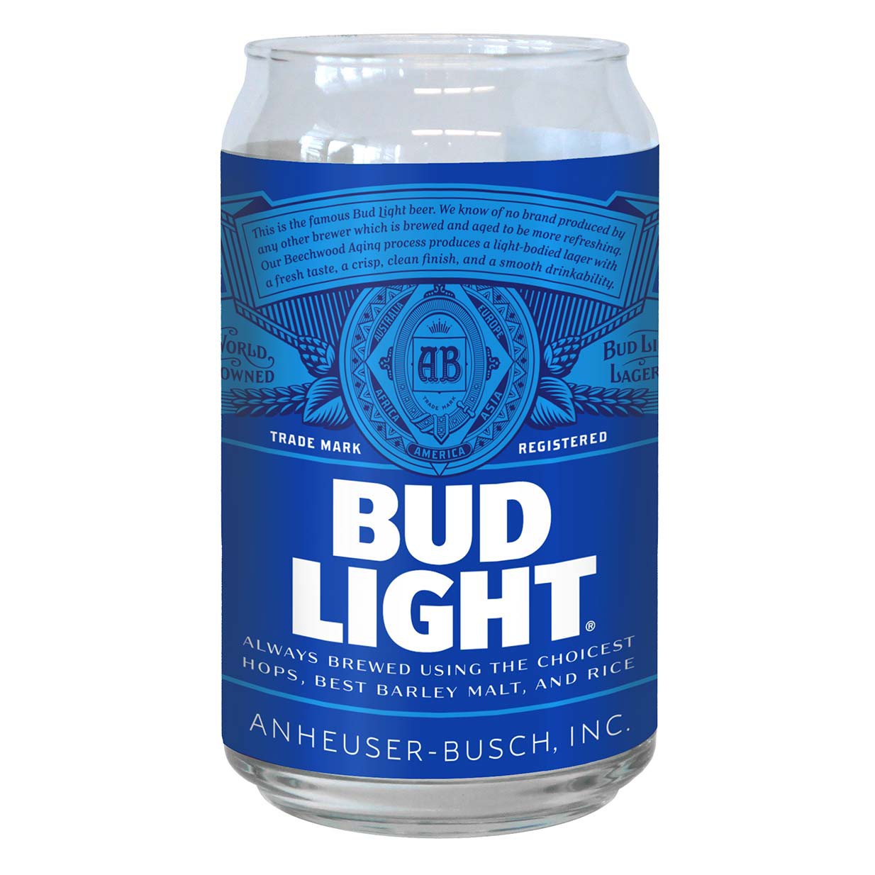 Bud Light Imitation Can Drinking Glass