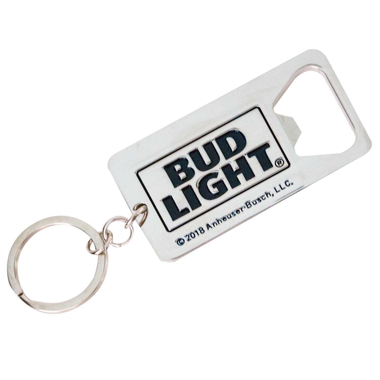 Bud Light Beer Bottle Opener Ring Stainless Steel Engraved Bar Tool Bud Light 