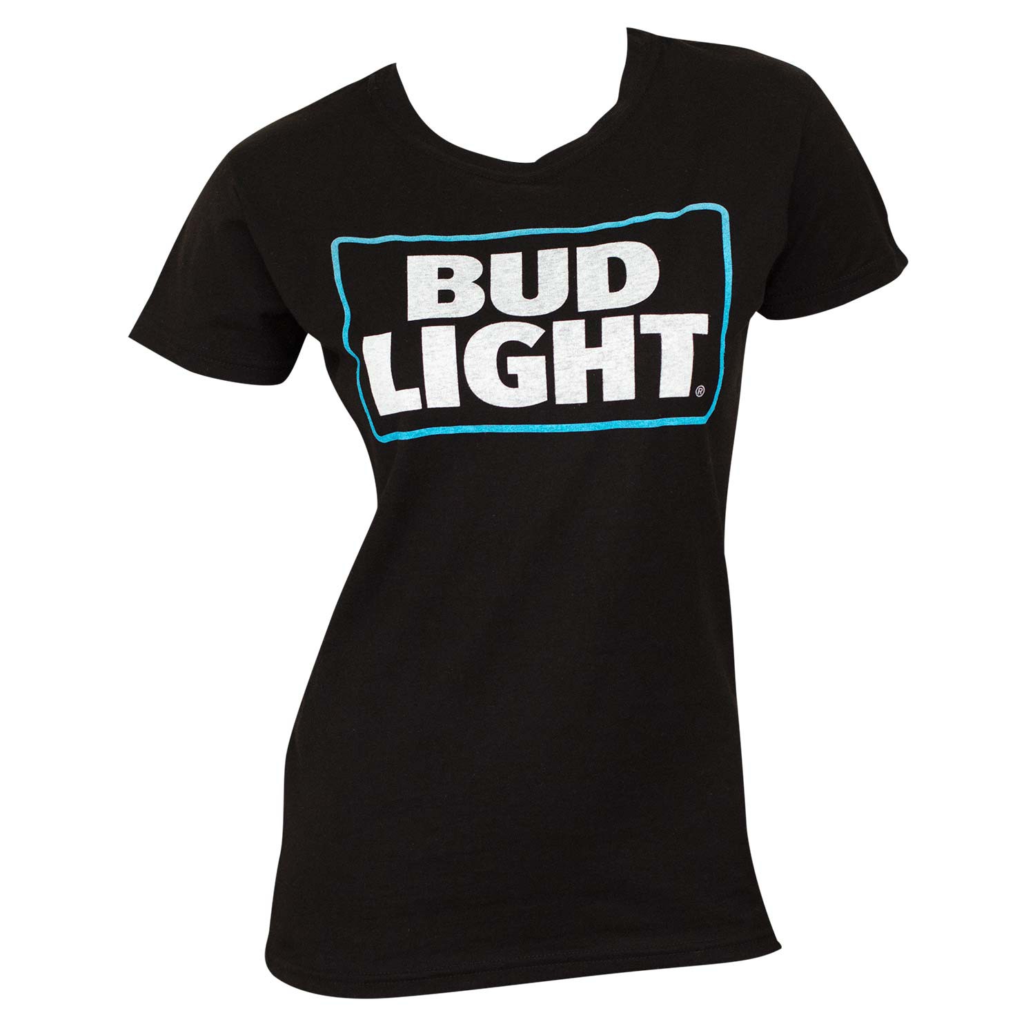 Bud Light Women's Black Tee Shirt