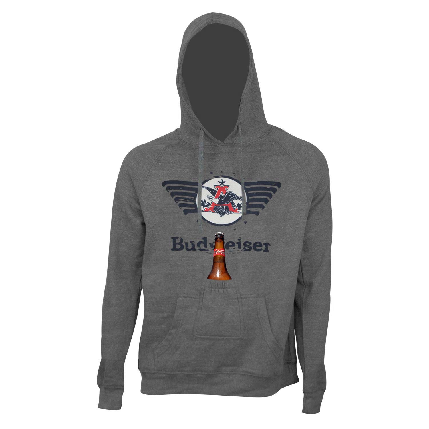 Budweiser Eagle Logo Beer Pouch Hoodie