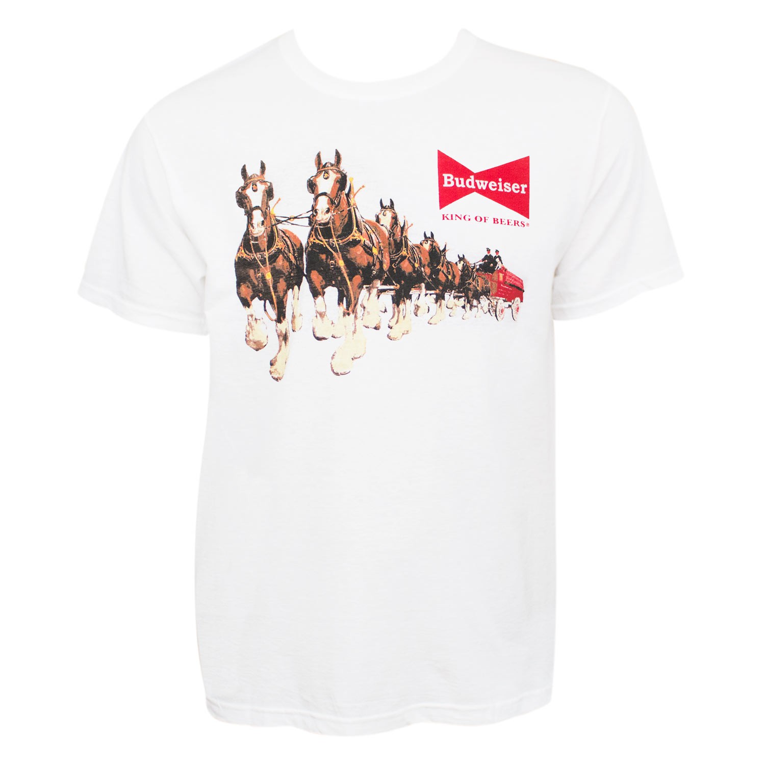 Budweiser Men's White Clydesdales T-Shirt