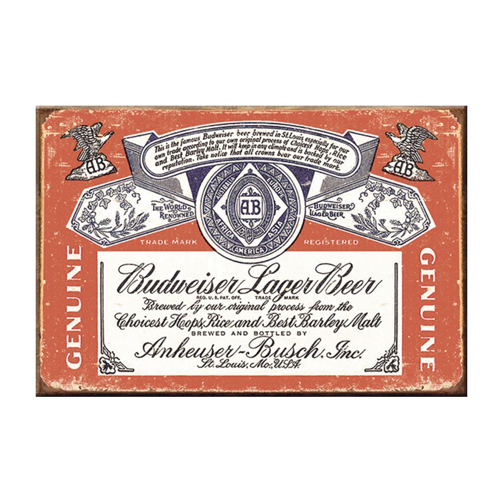 Budweiser Vintage Label Magnet