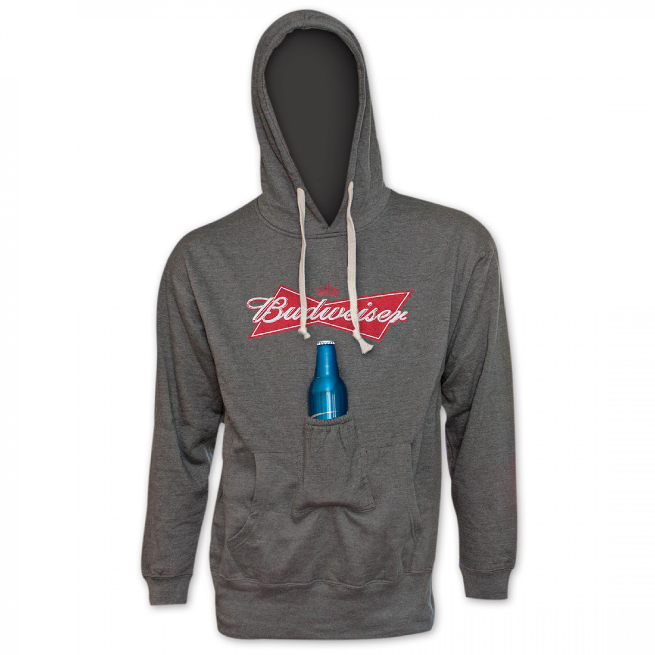 Budweiser Bowtie Logo Beer Pouch Hoodie