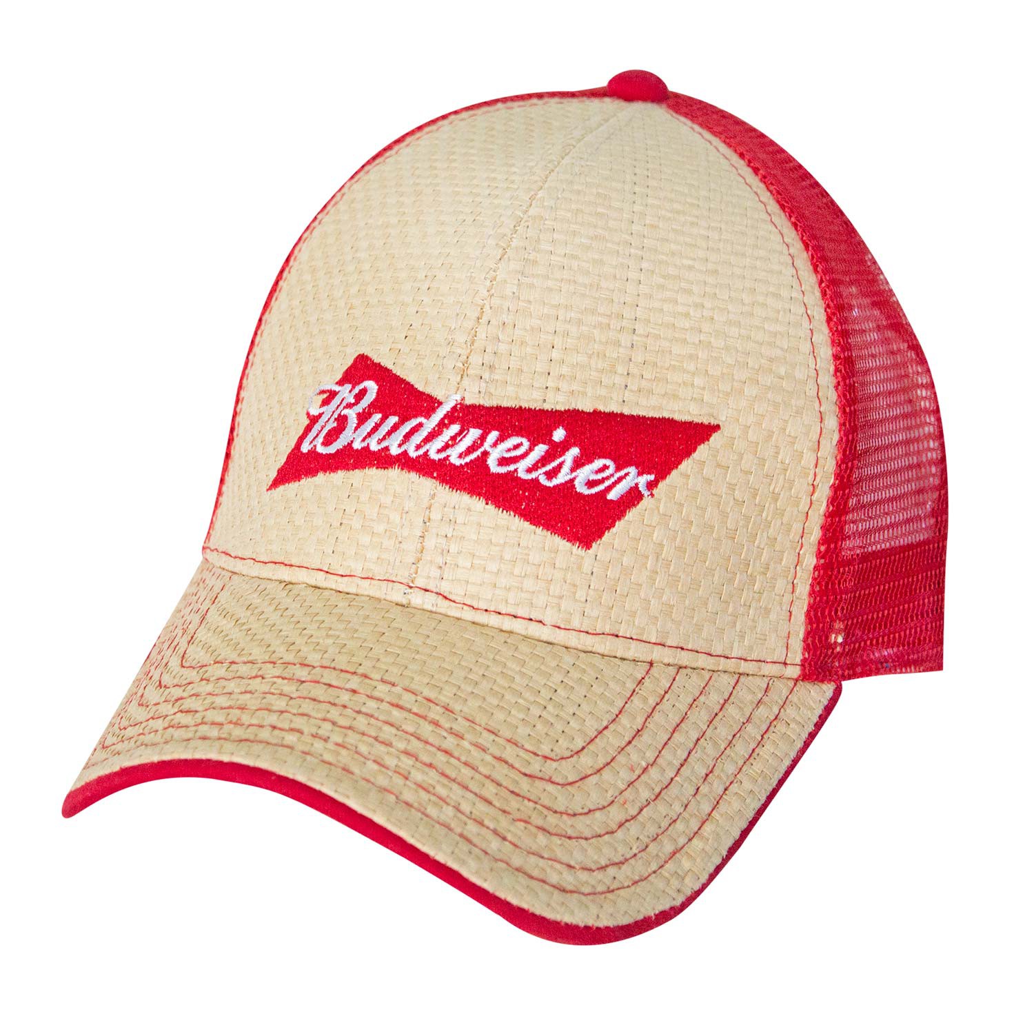 Budweiser Straw Baseball Hat