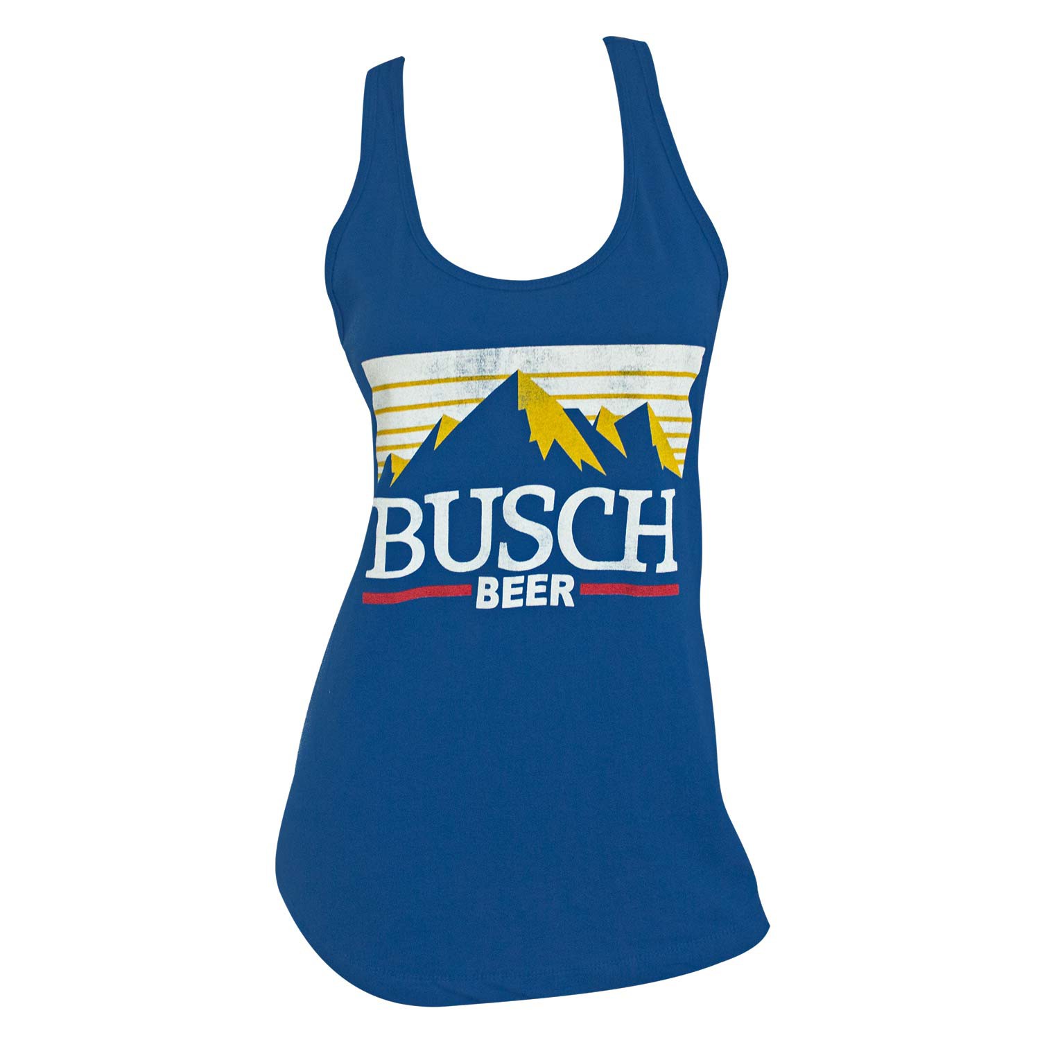 Busch Beer Logo Racerback Women's Blue Tank Top