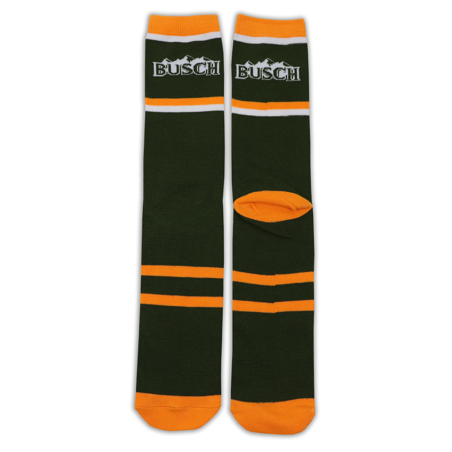 Busch Beer Green Orange Men's Socks