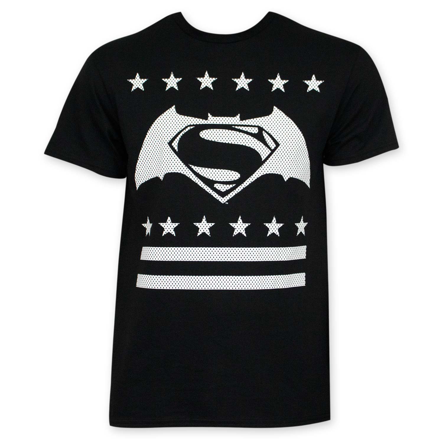 Batman V Superman White Dot Logo Tee Shirt