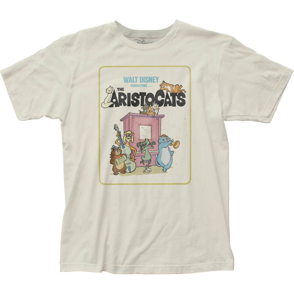 Aristocats Movie Poster Men's Off-White T-Shirt