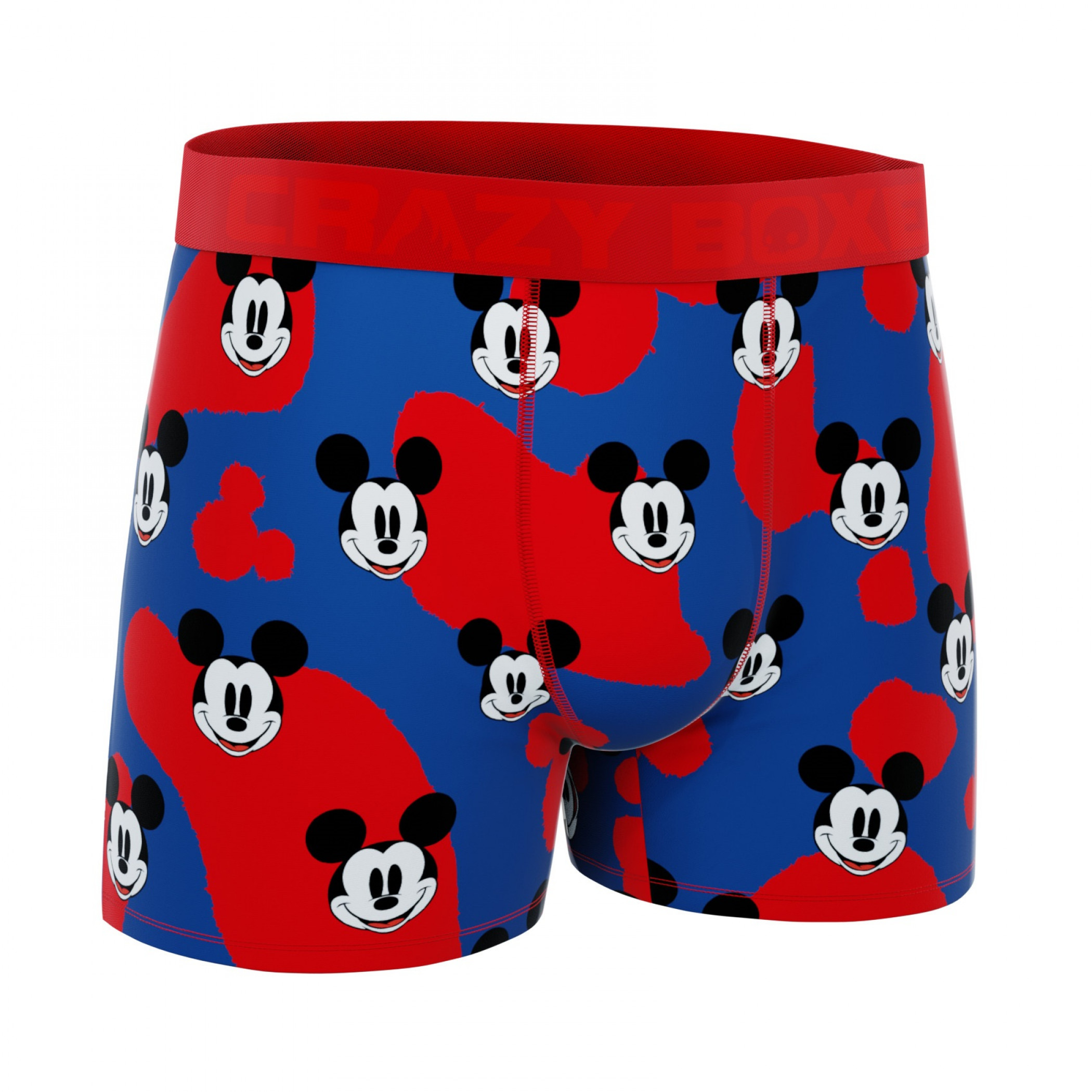 Crazy Boxers Mickey Mouse Faces Boxer Briefs in Present Box