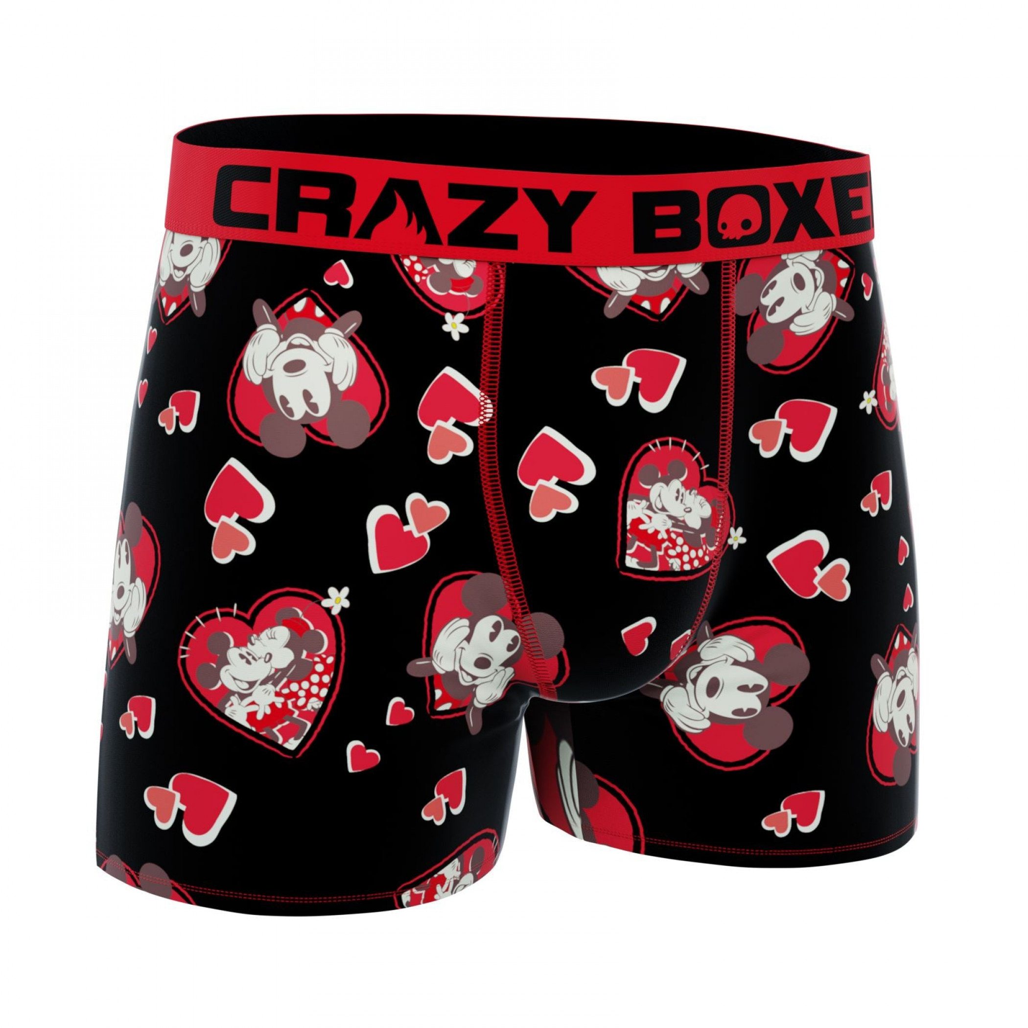Crazy Boxer Disney Mickey Mouse Valentines Day Men's Boxer Briefs