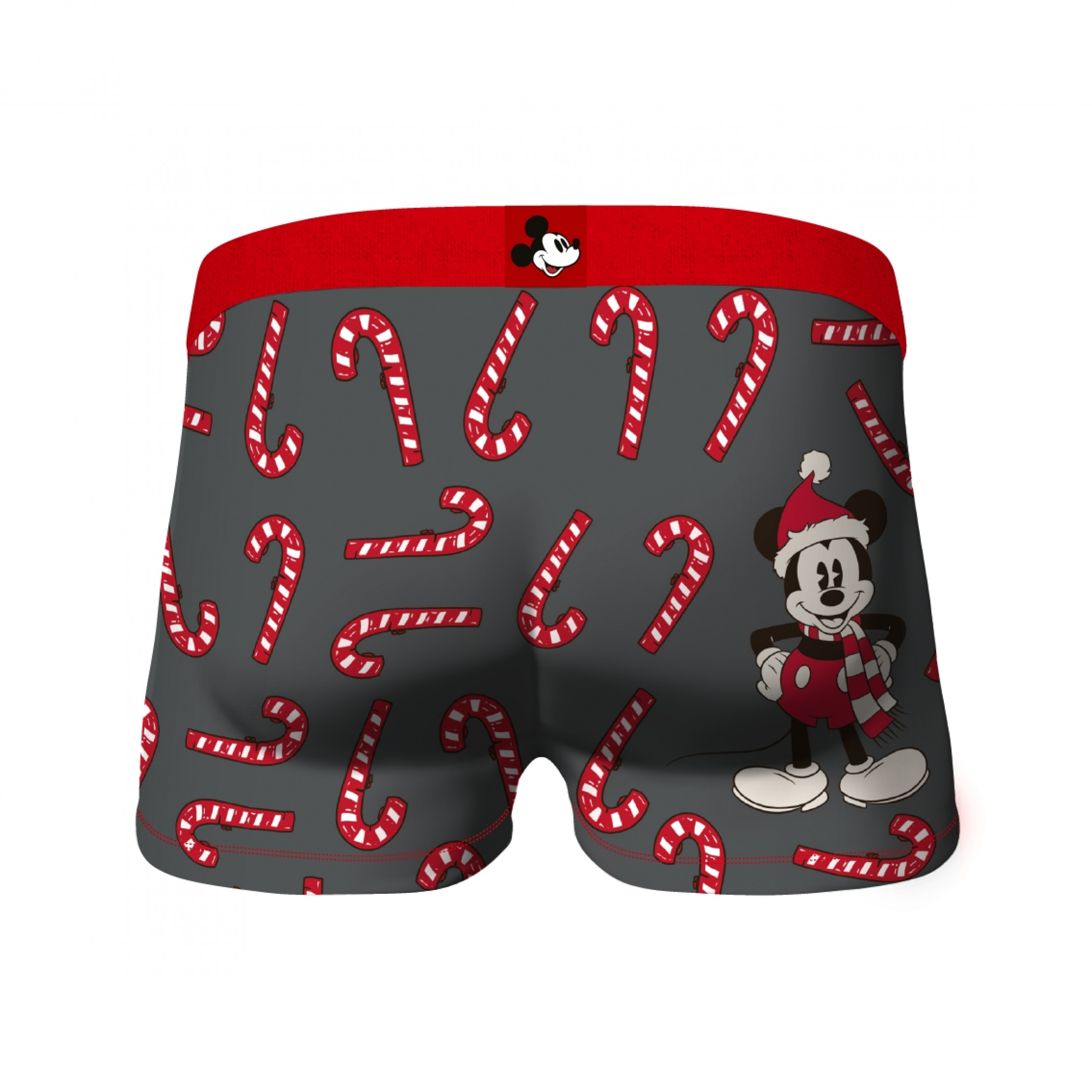 Mickey Mouse and Candy Canes Men's Underwear Boxer Briefs