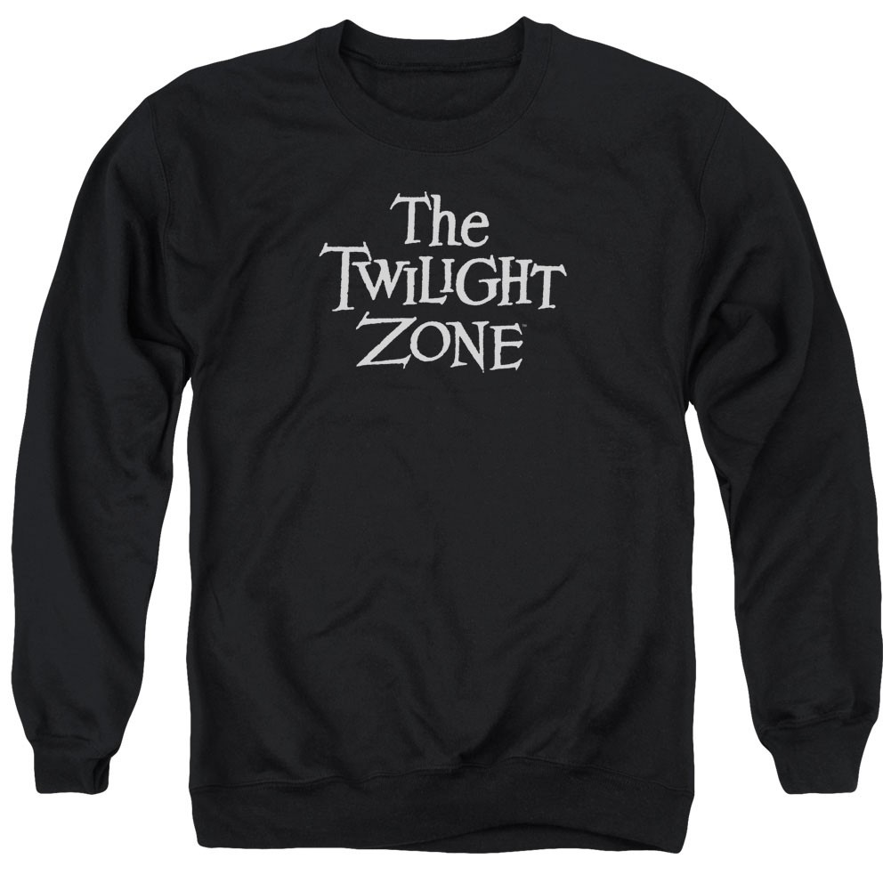 Twilight Zone Logo Black Crew Neck Sweatshirt