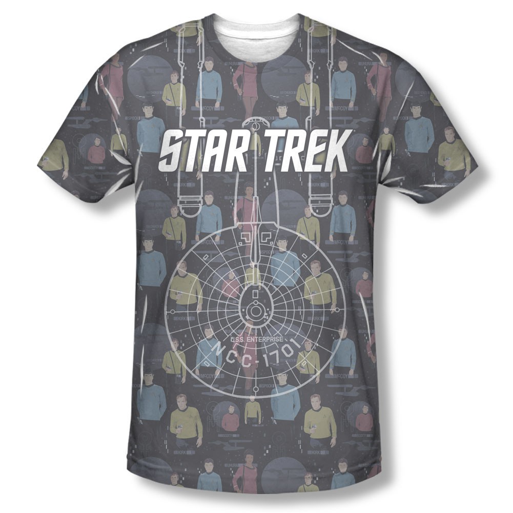 Star Trek Long Panel Sublimation T-Shirt