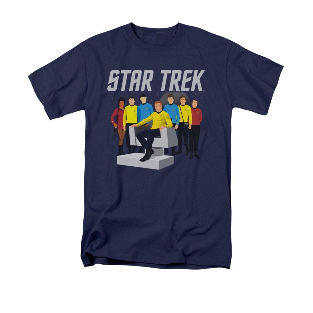 Star Trek Vector Crew Blue T-Shirt