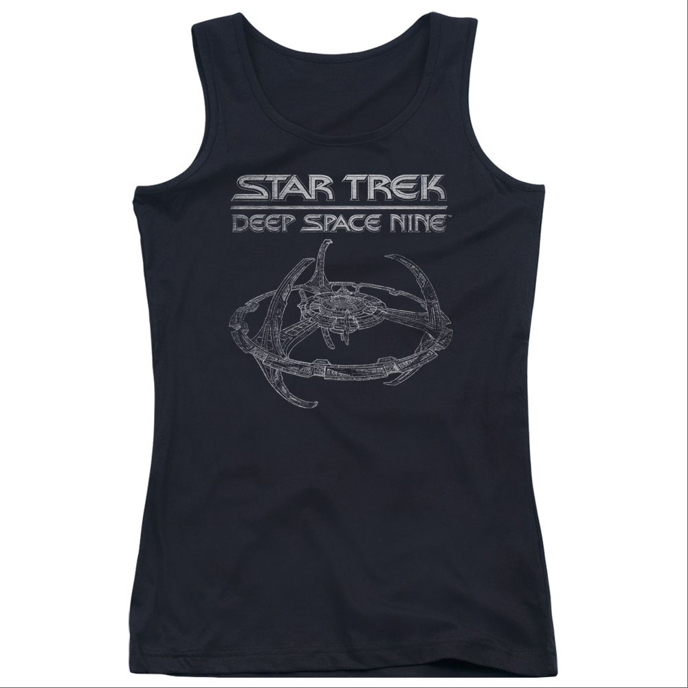 Star Trek Deep Space Nine Black Juniors Tank Top