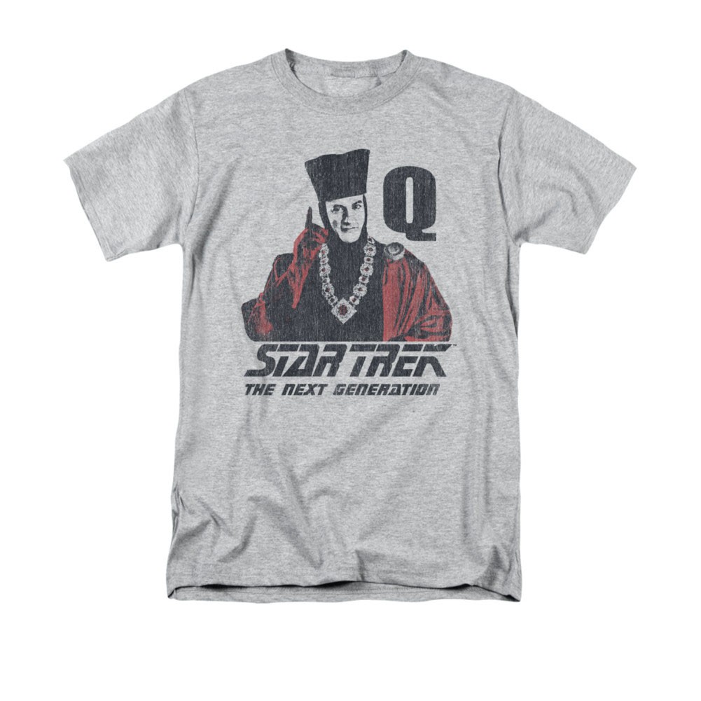 Star Trek TNG Q Point Gray T-Shirt
