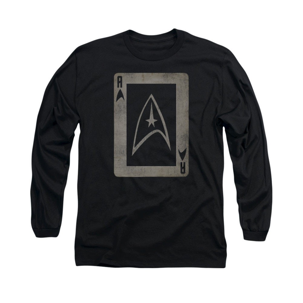 Star Trek TOS Ace Black Long Sleeve T-Shirt