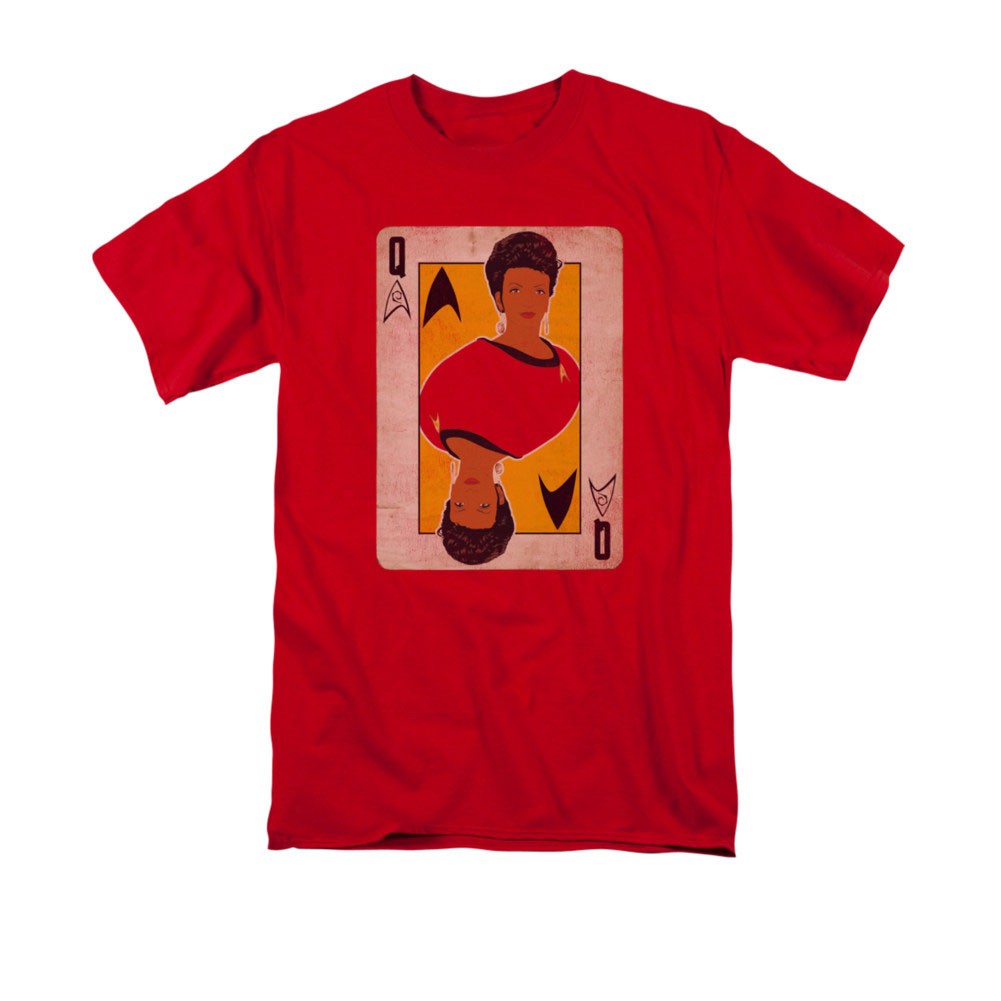 Star Trek TOS Uhura Queen Card Red T-Shirt