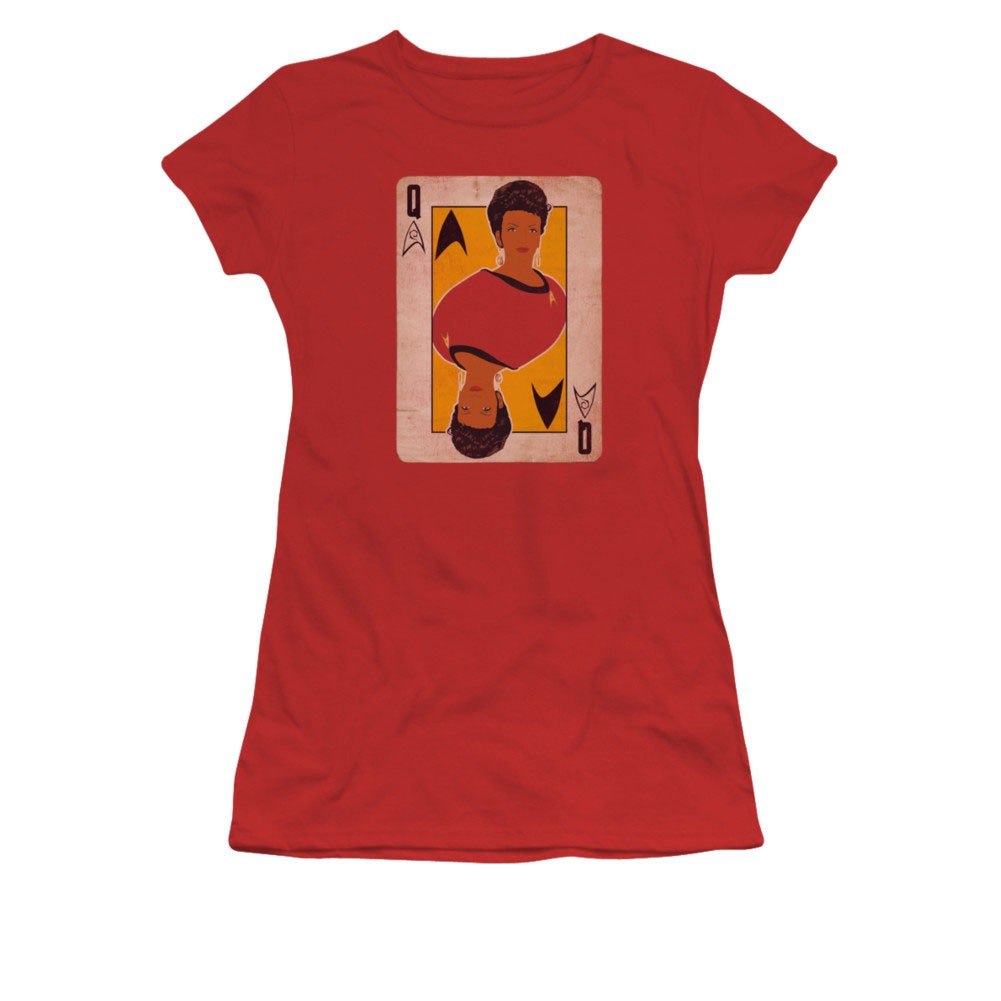Star Trek TOS Uhura Queen Red Juniors T-Shirt