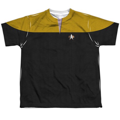 Star Trek Voyage Yellow Youth Costume Tee