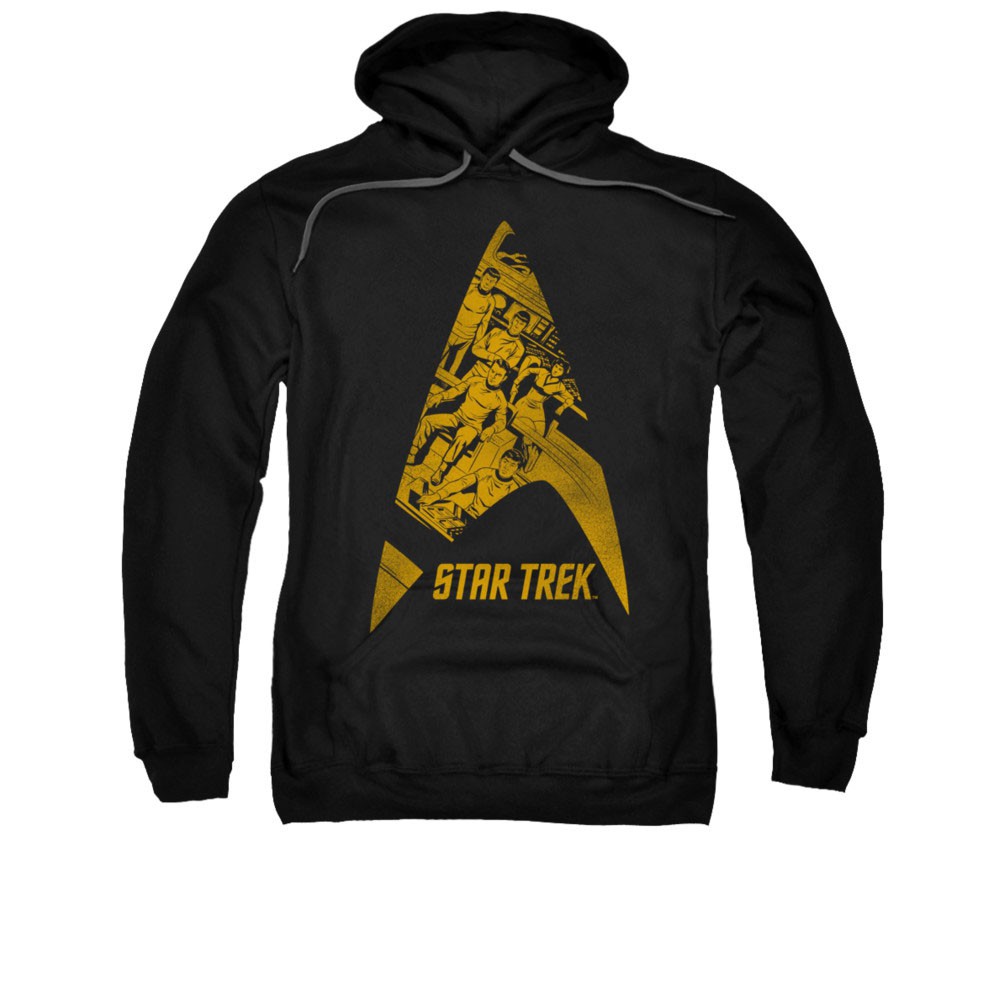 Star Trek Delta Crew Logo Black Pullover Hoodie