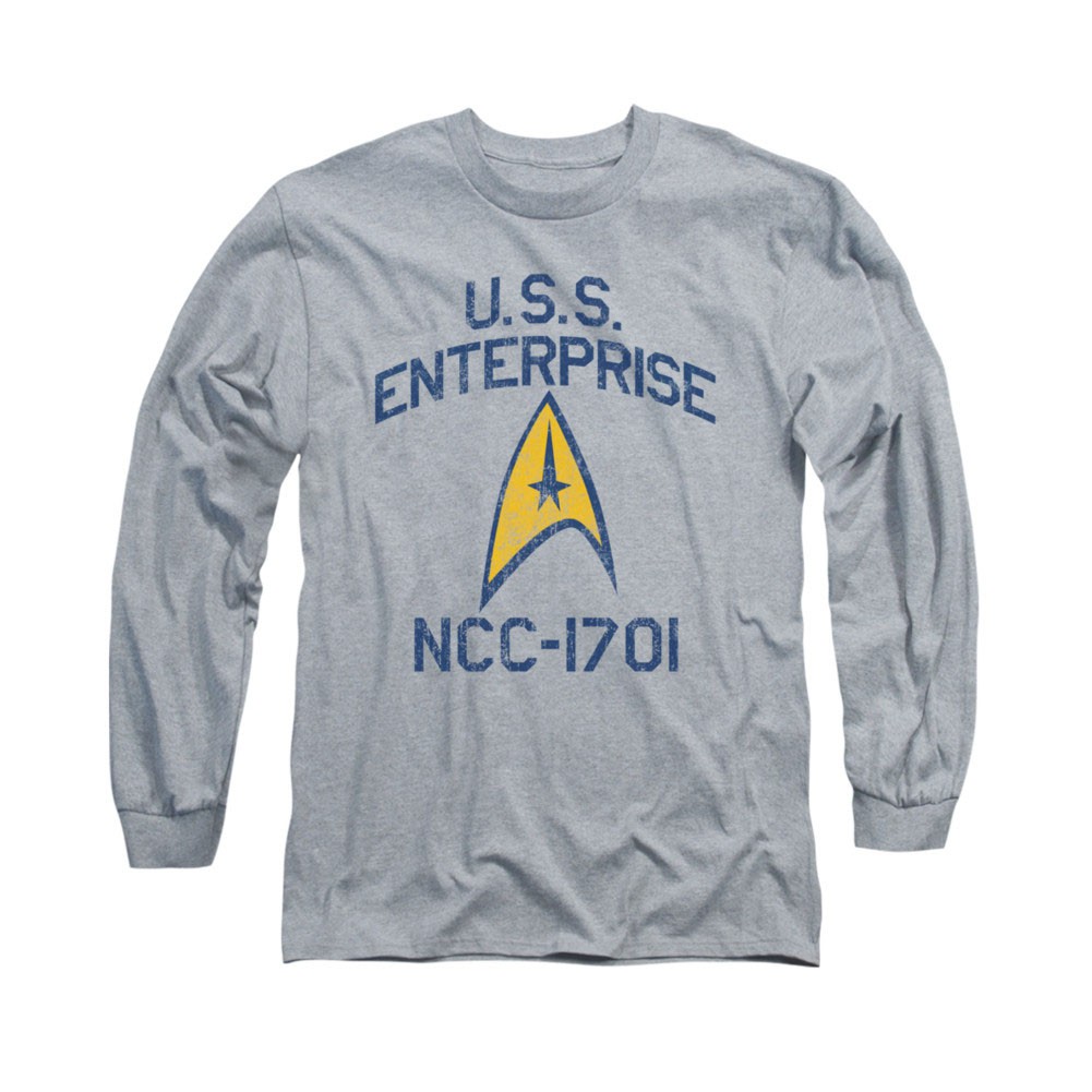Star Trek Collegiate Arch Gray Long Sleeve T-Shirt