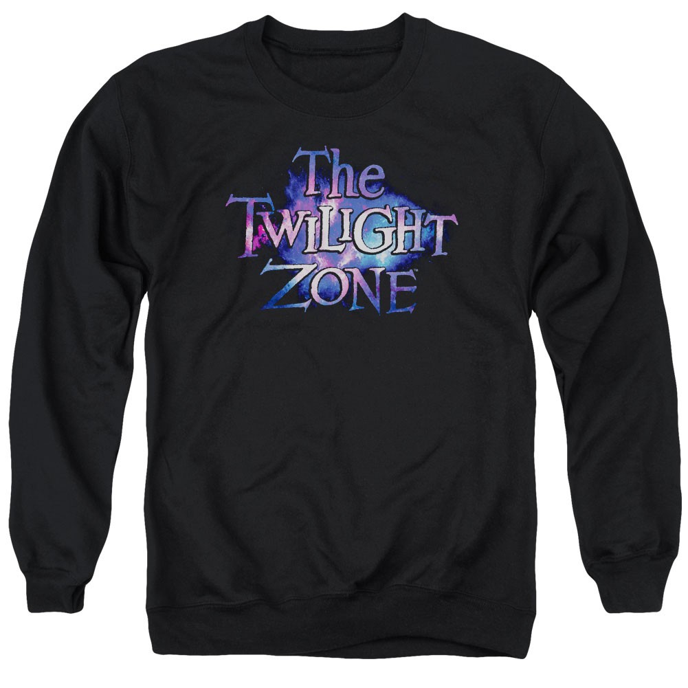 Twilight Zone Twilight Galaxy Black Crew Neck Sweatshirt