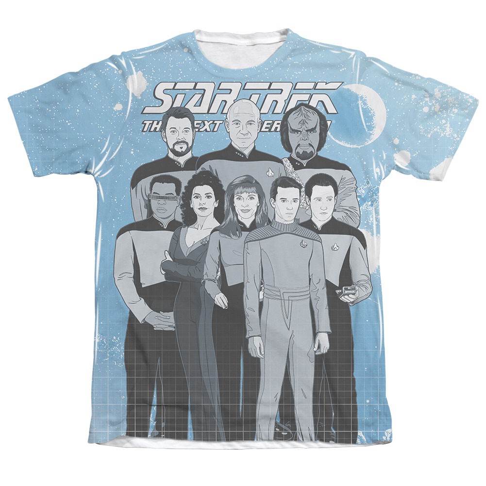 Star Trek TNG Comic Crew Sublimation T-Shirt
