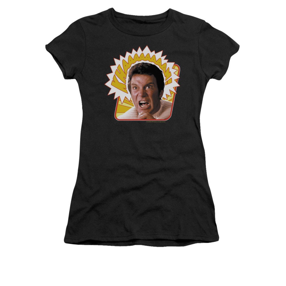 Star Trek Kirk Khaaaan! Black Juniors T-Shirt