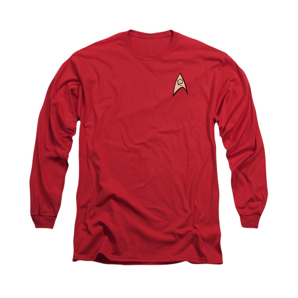 Star Trek Engineering Uniform Red Long Sleeve T-Shirt