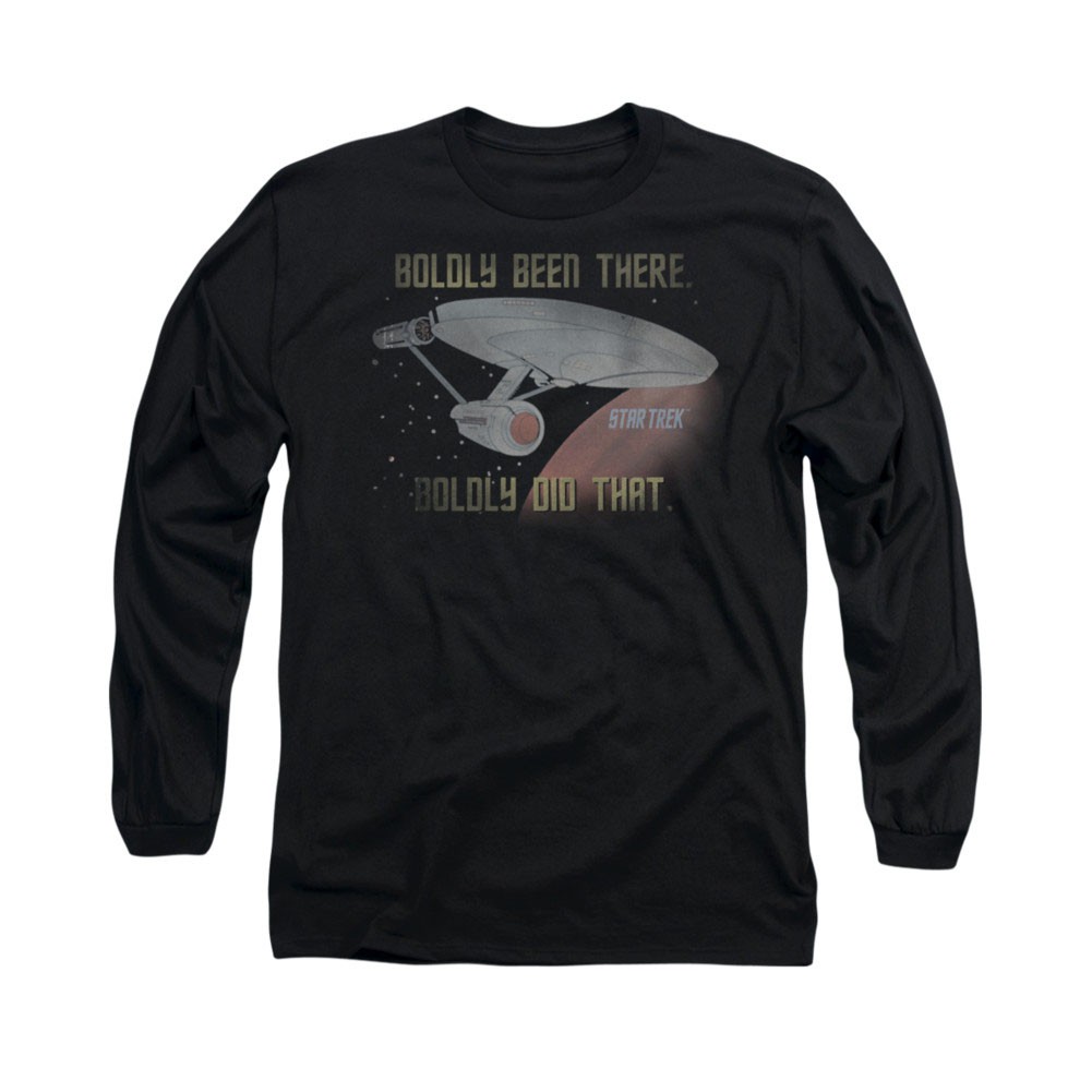 Star Trek Boldly Did That Black Long Sleeve T-Shirt
