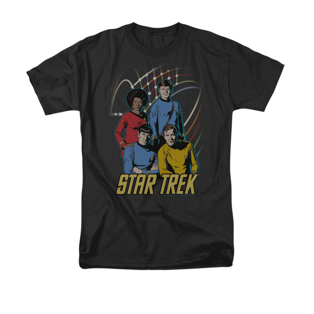 Star Trek Warp Factor 4 Black T-Shirt