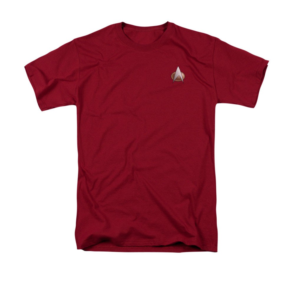 Star Trek TNG Command Uniform Costume Red T-Shirt