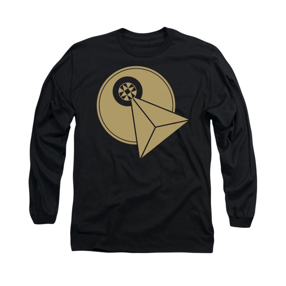 Star Trek Vulcan Logo Black Long Sleeve T-Shirt