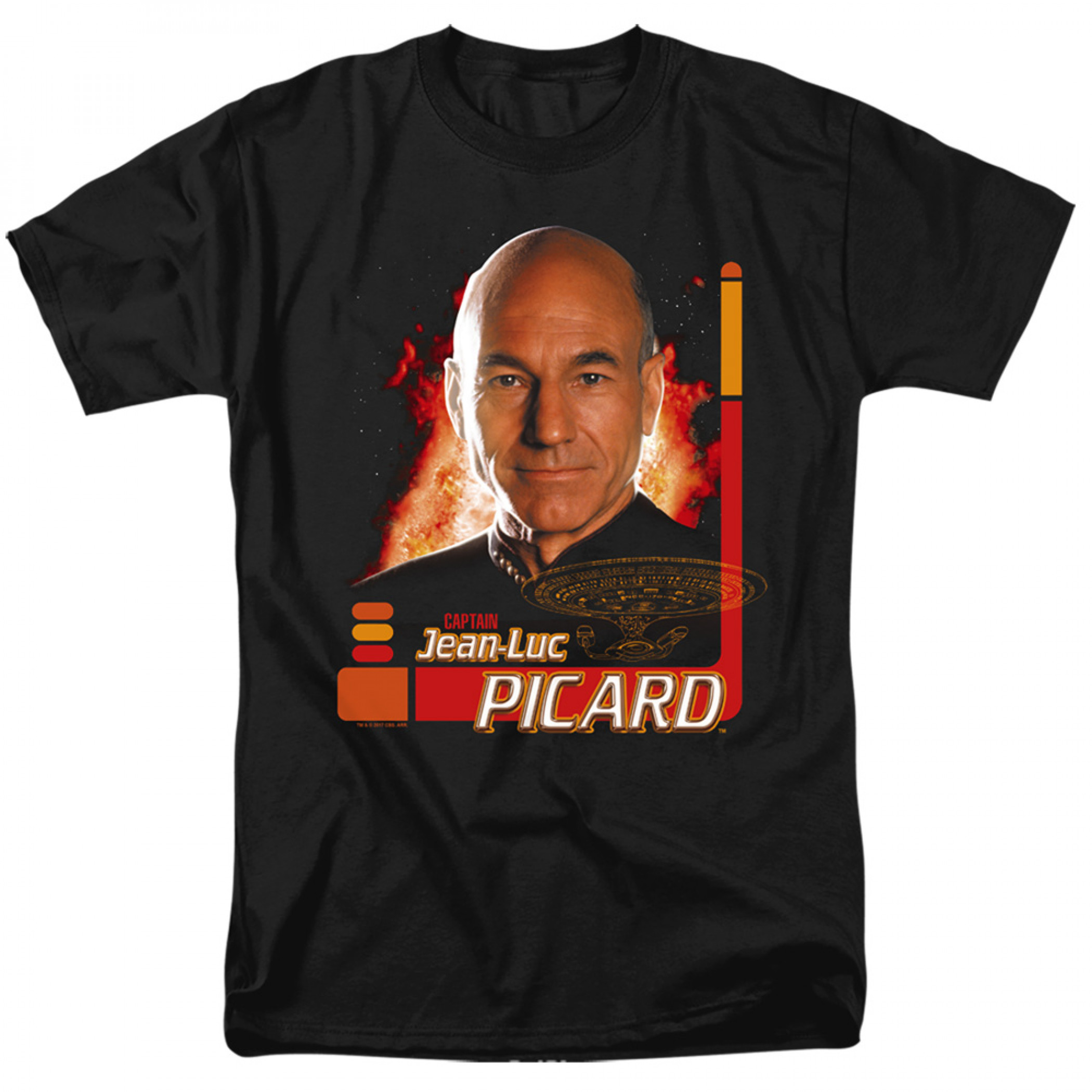 Star Trek Fiery Captain Picard T-Shirt