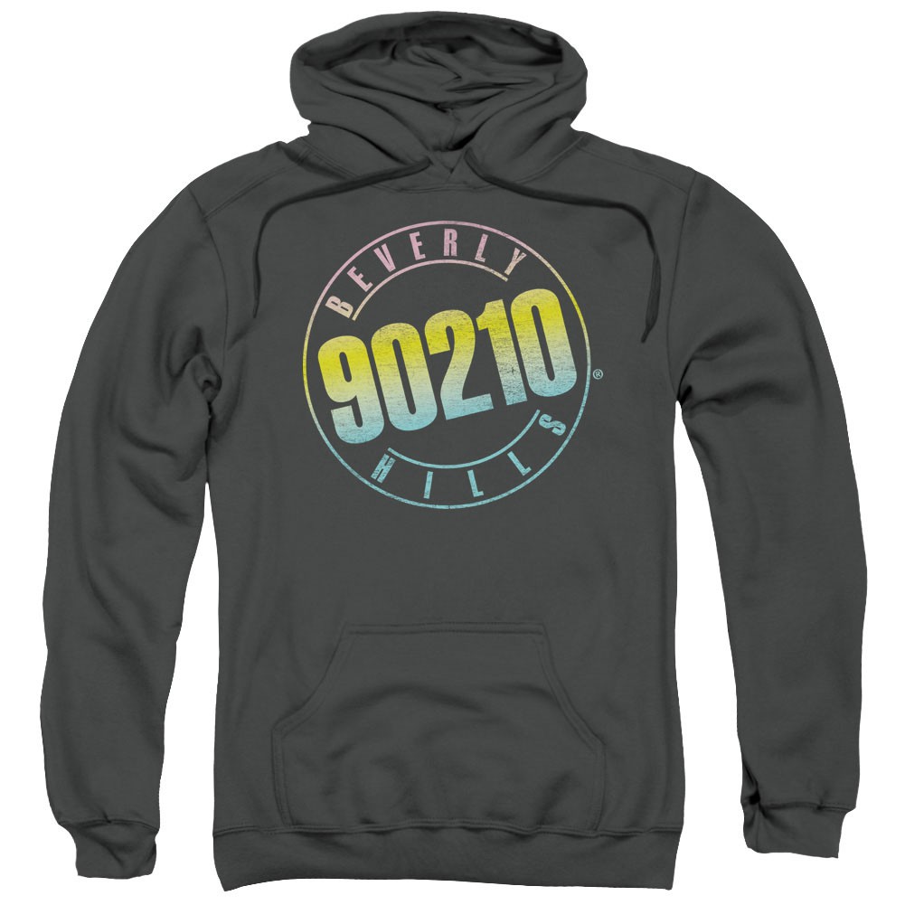 Beverly Hills 90210 Color Blend Logo Gray Pullover Hoodie
