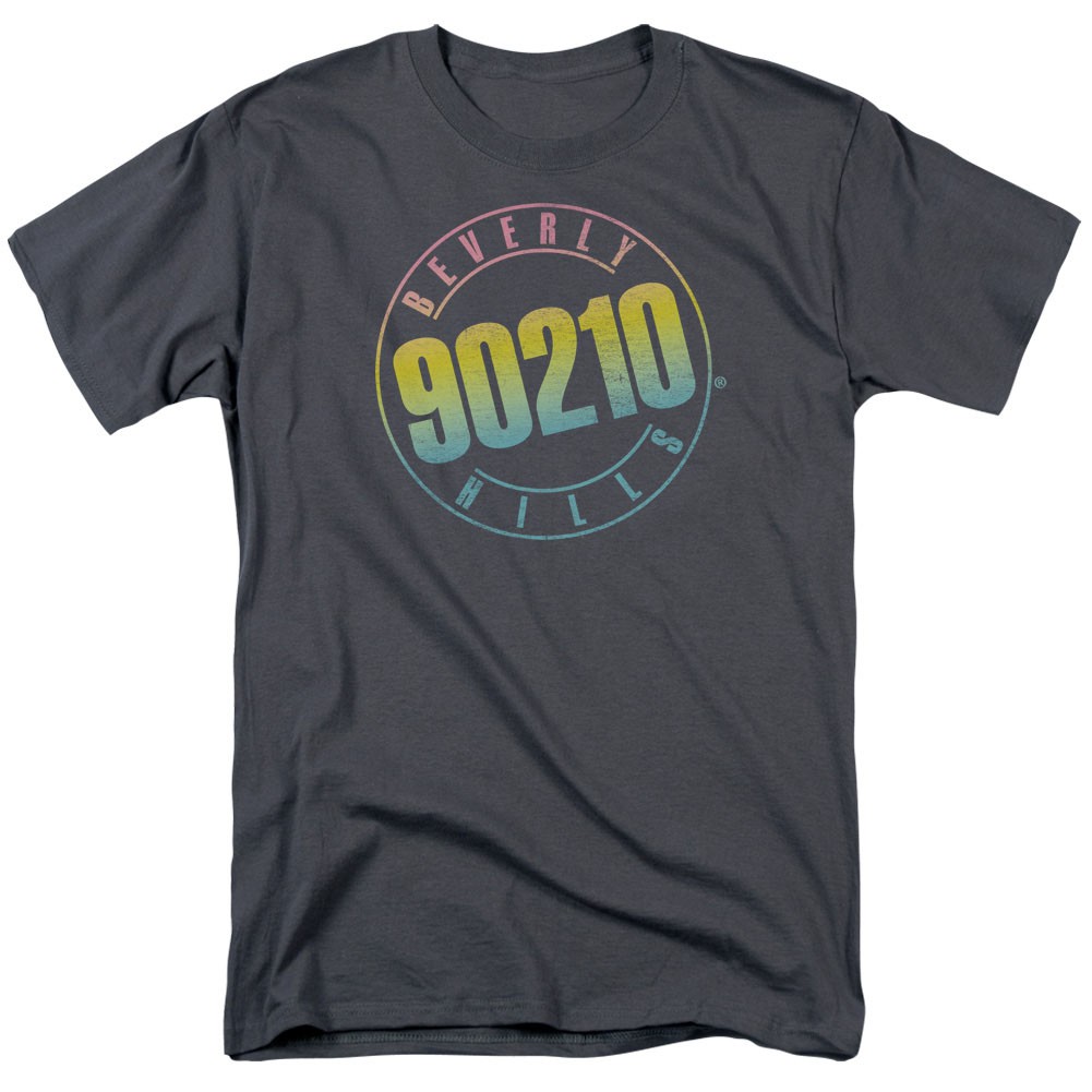 Beverly Hills 90210 Color Blend Logo Gray T-Shirt