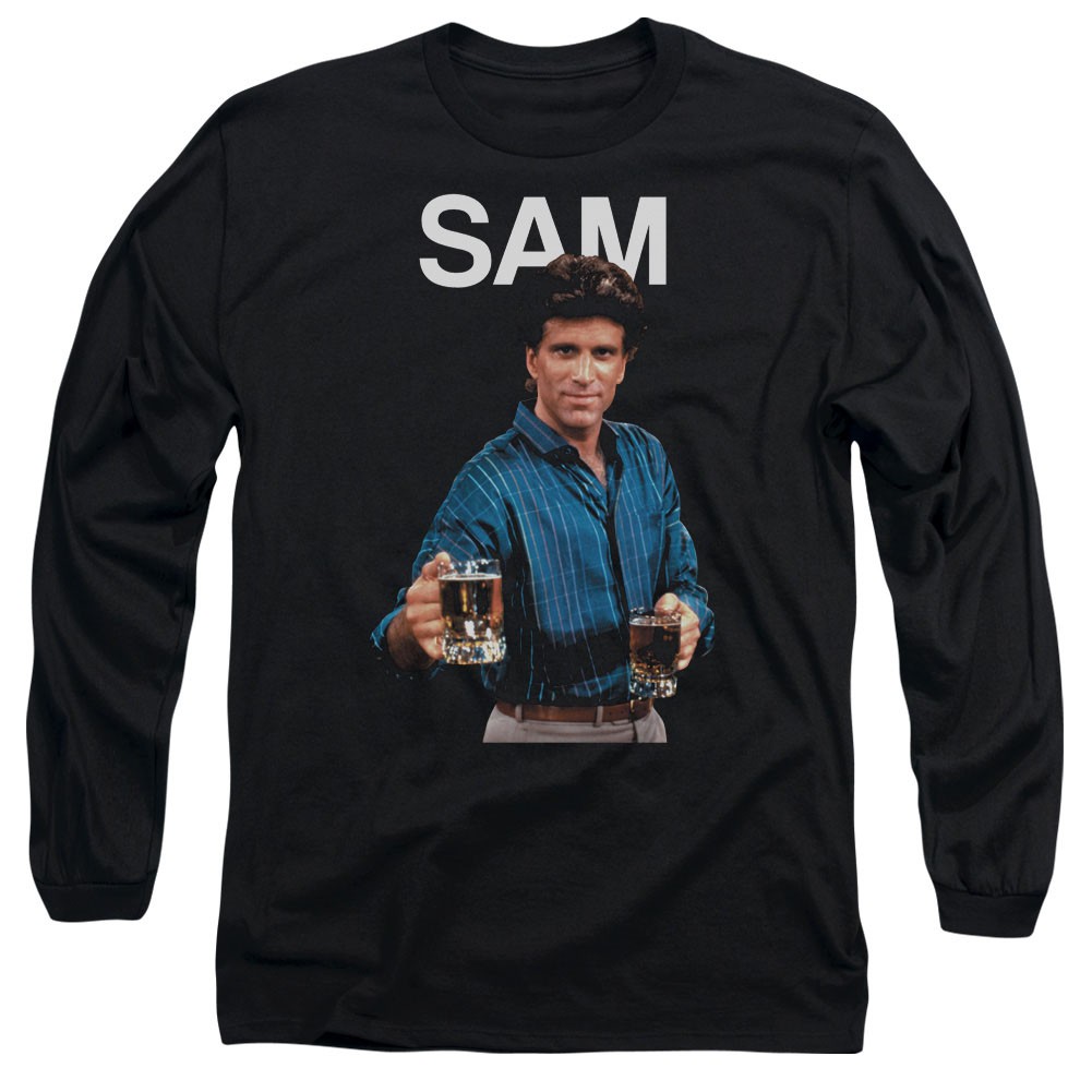 Cheers Sam Black Long Sleeve T-Shirt