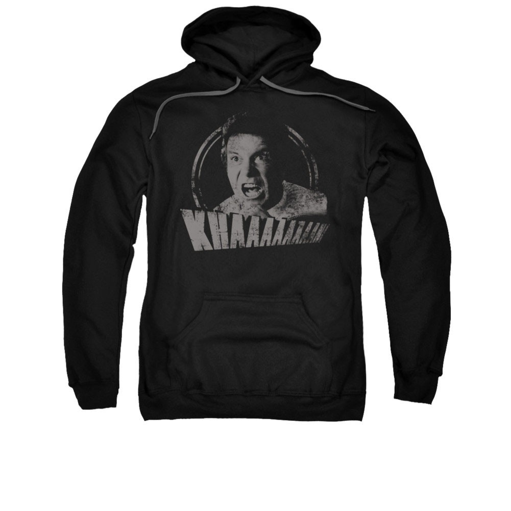 Star Trek Kirk Khan Yell Black Pullover Hoodie