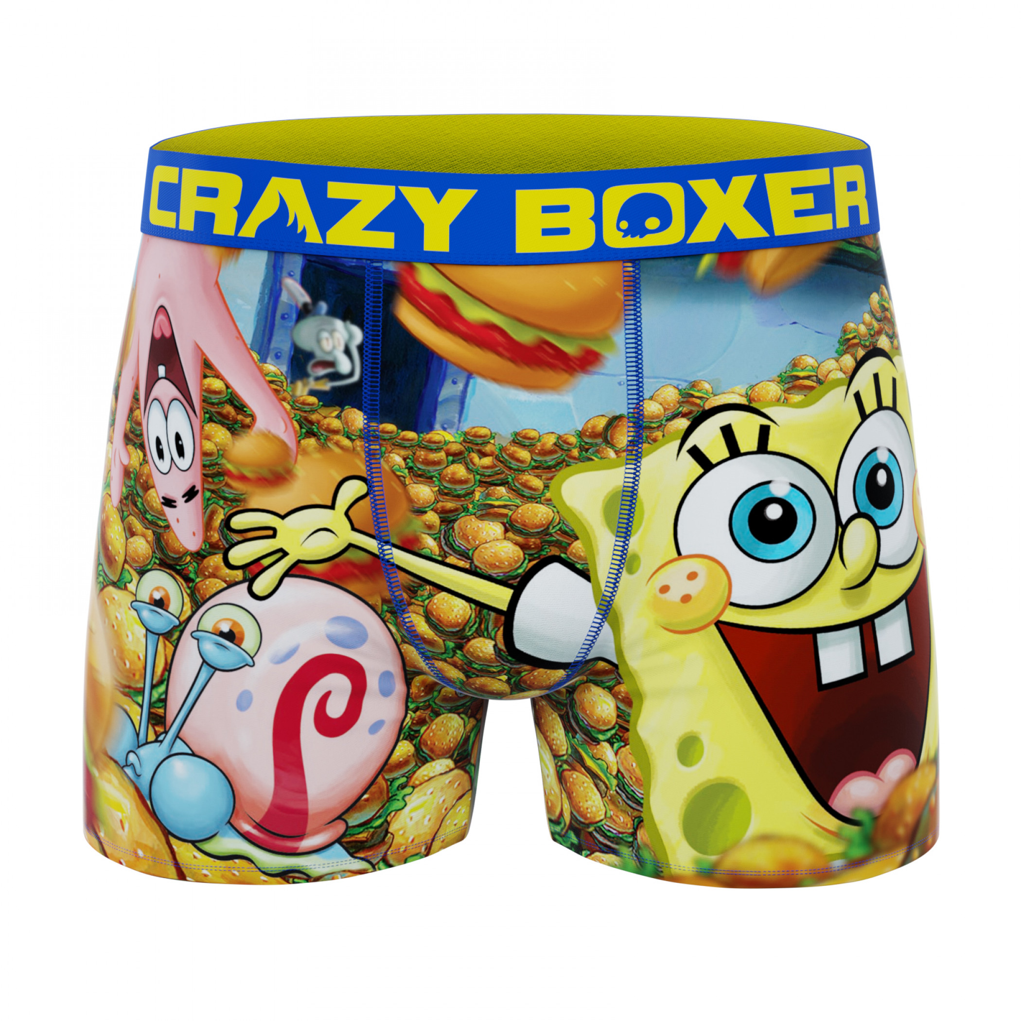 CRAZYBOXER SpongeBob Faces Box Men's Boxer Briefs (Creative