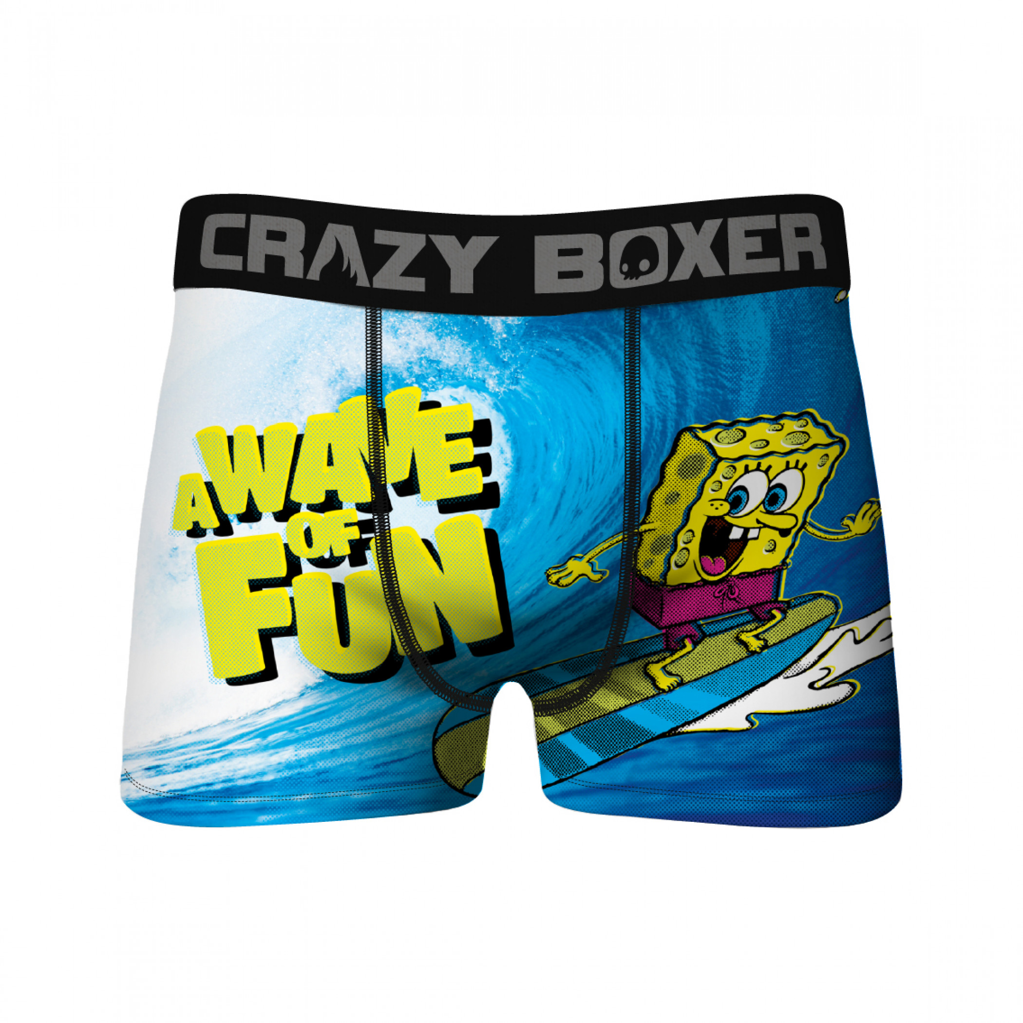 Crazy Boxers SpongeBob SquarePants Face All Over Boxer Briefs