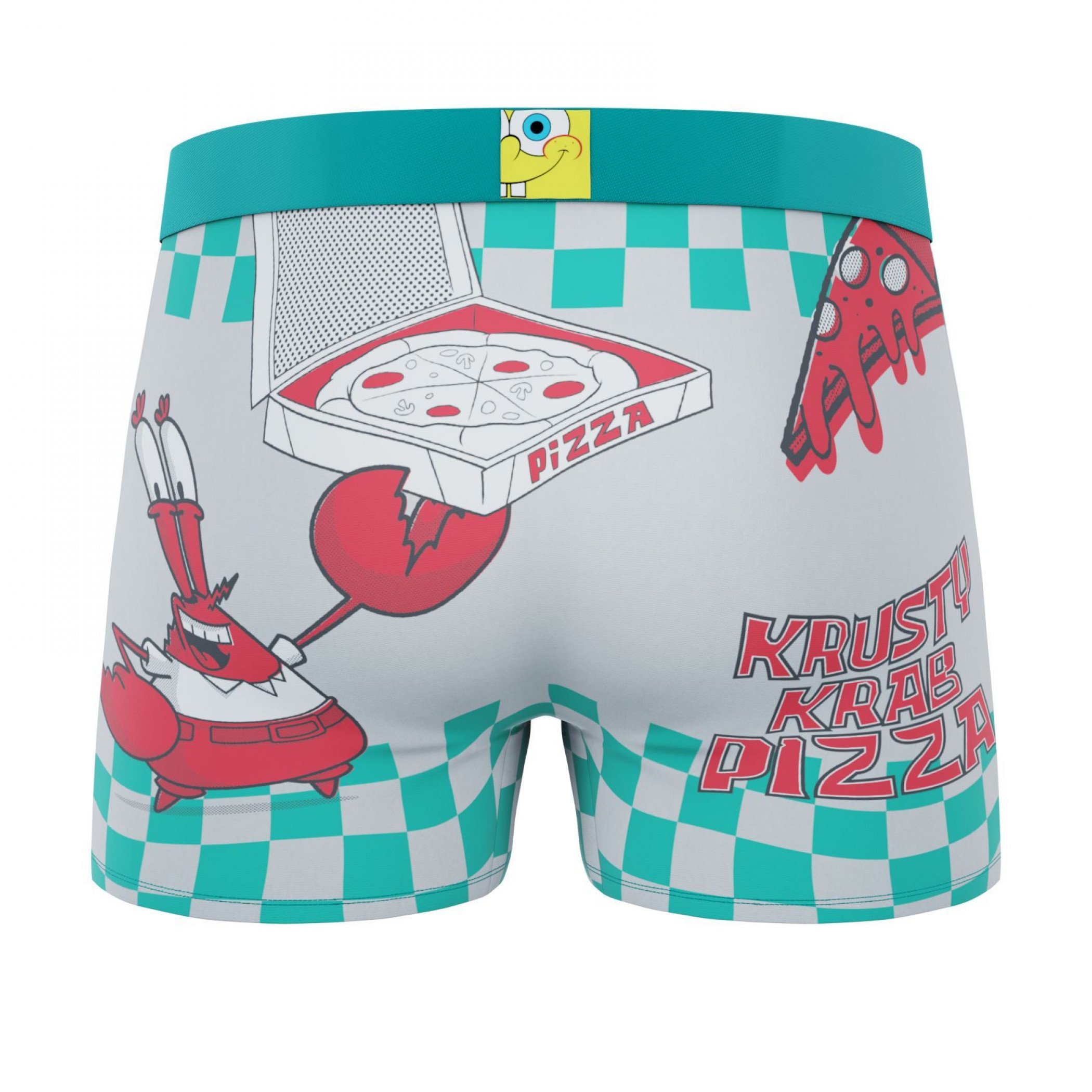 Crazy Boxers SpongeBob SquarePants Krusty Krab Pizza Men's Boxer Briefs