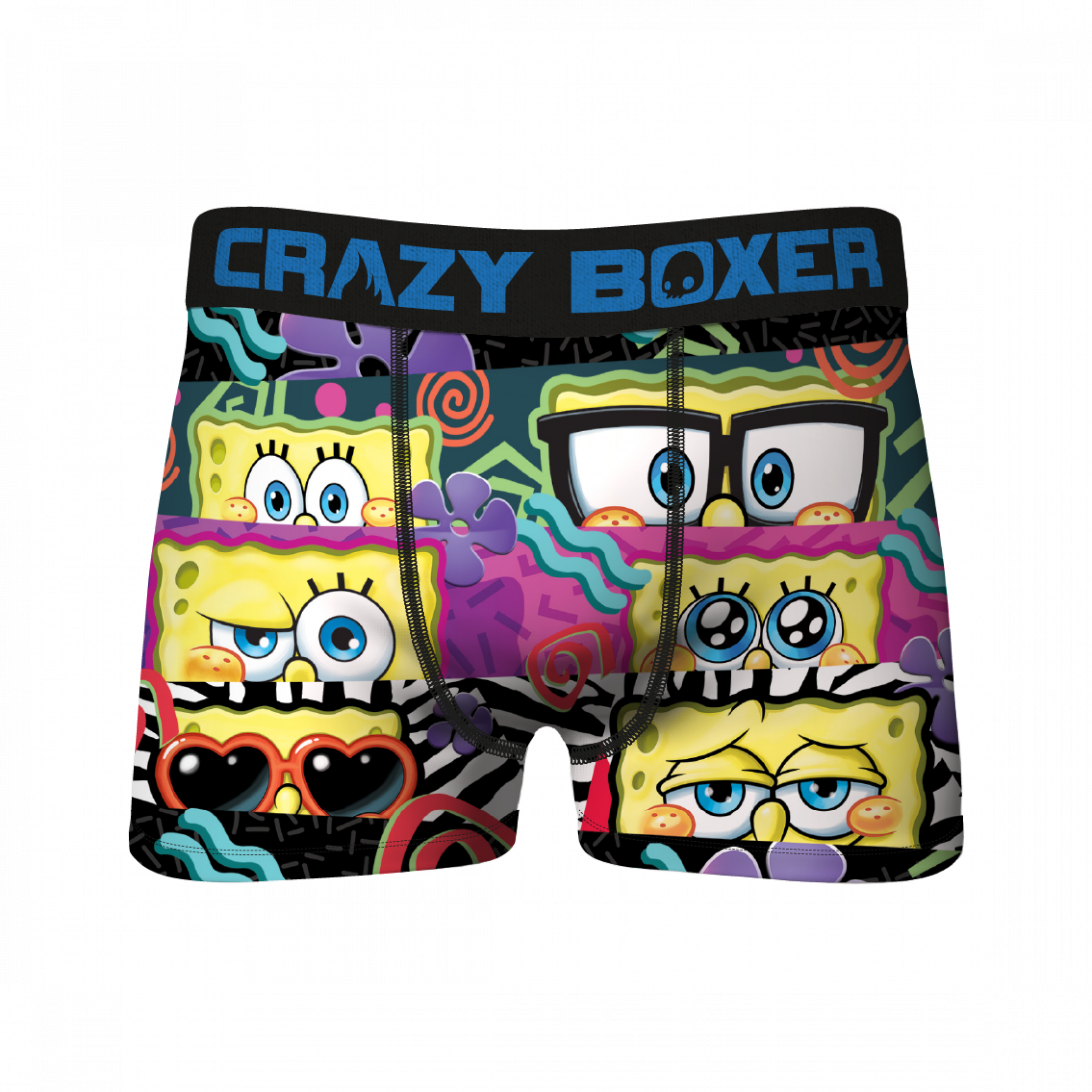 Spongebob Squarepants Character All Over 2 Pack Boxer Briefs