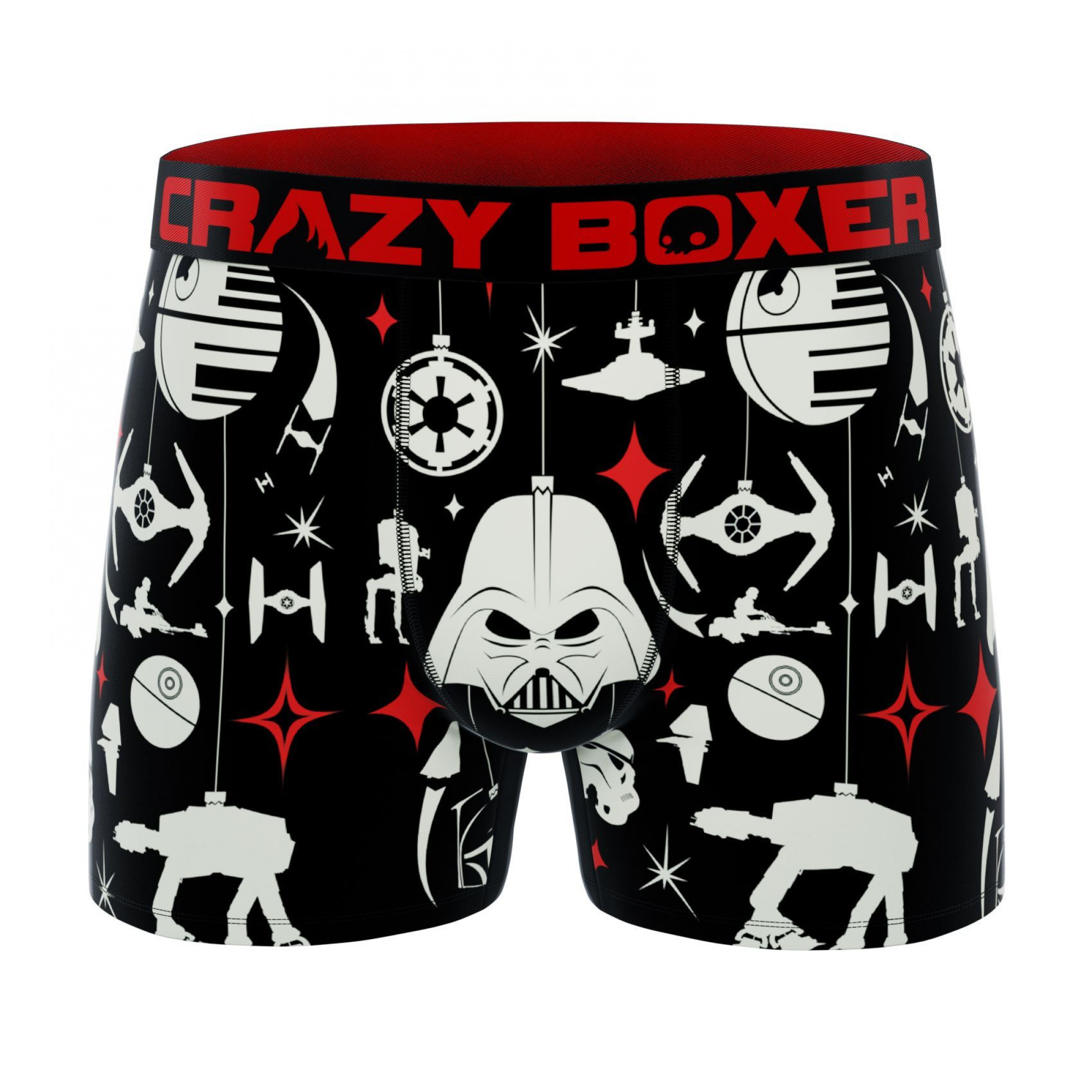 Crazy Boxers Star Wars Holiday Symbols All Over Men's Boxer Briefs
