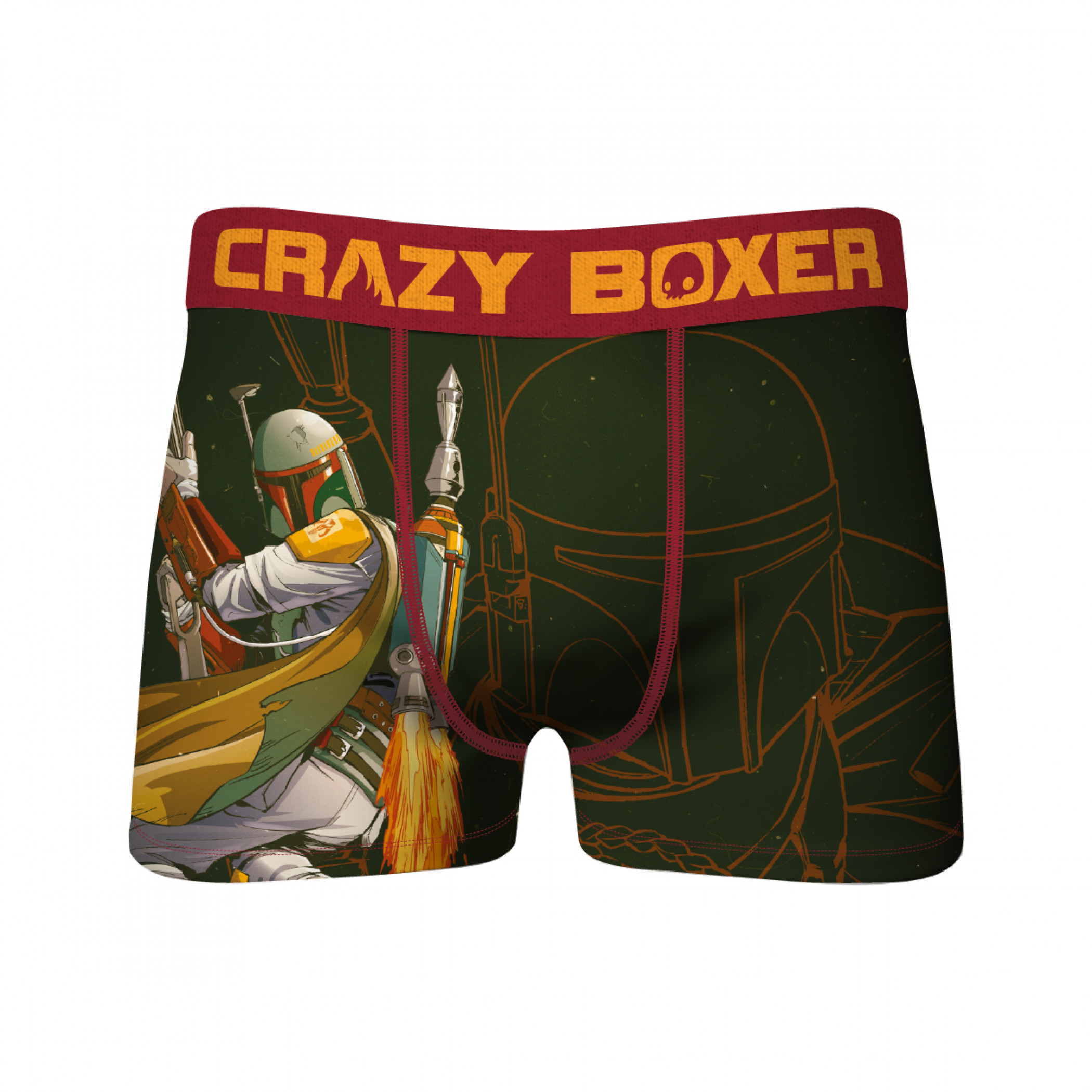 Star Wars Boba Fett Flying Men's Crazy Boxer Briefs