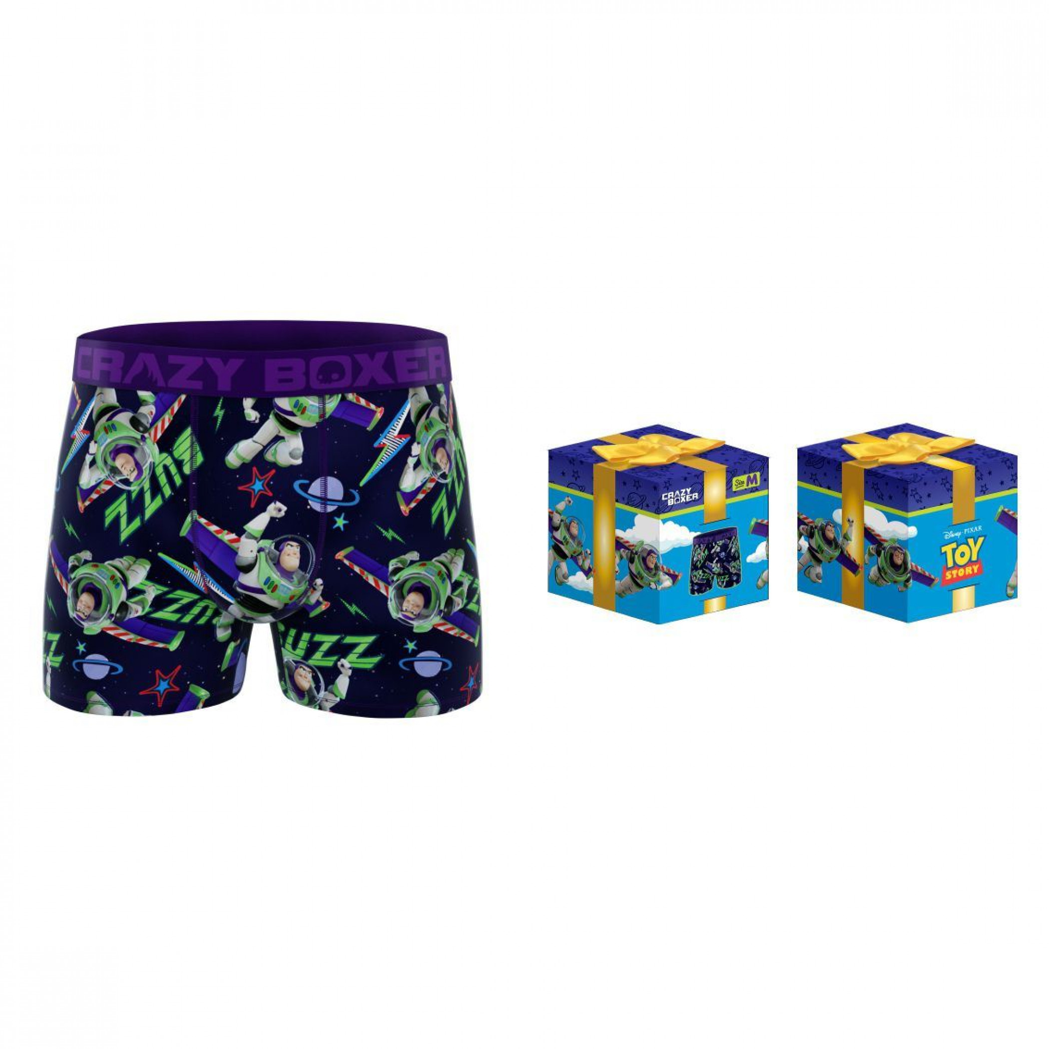 Crazy Boxers Star Wars The Child All Over Print Boxer Briefs Large Purple