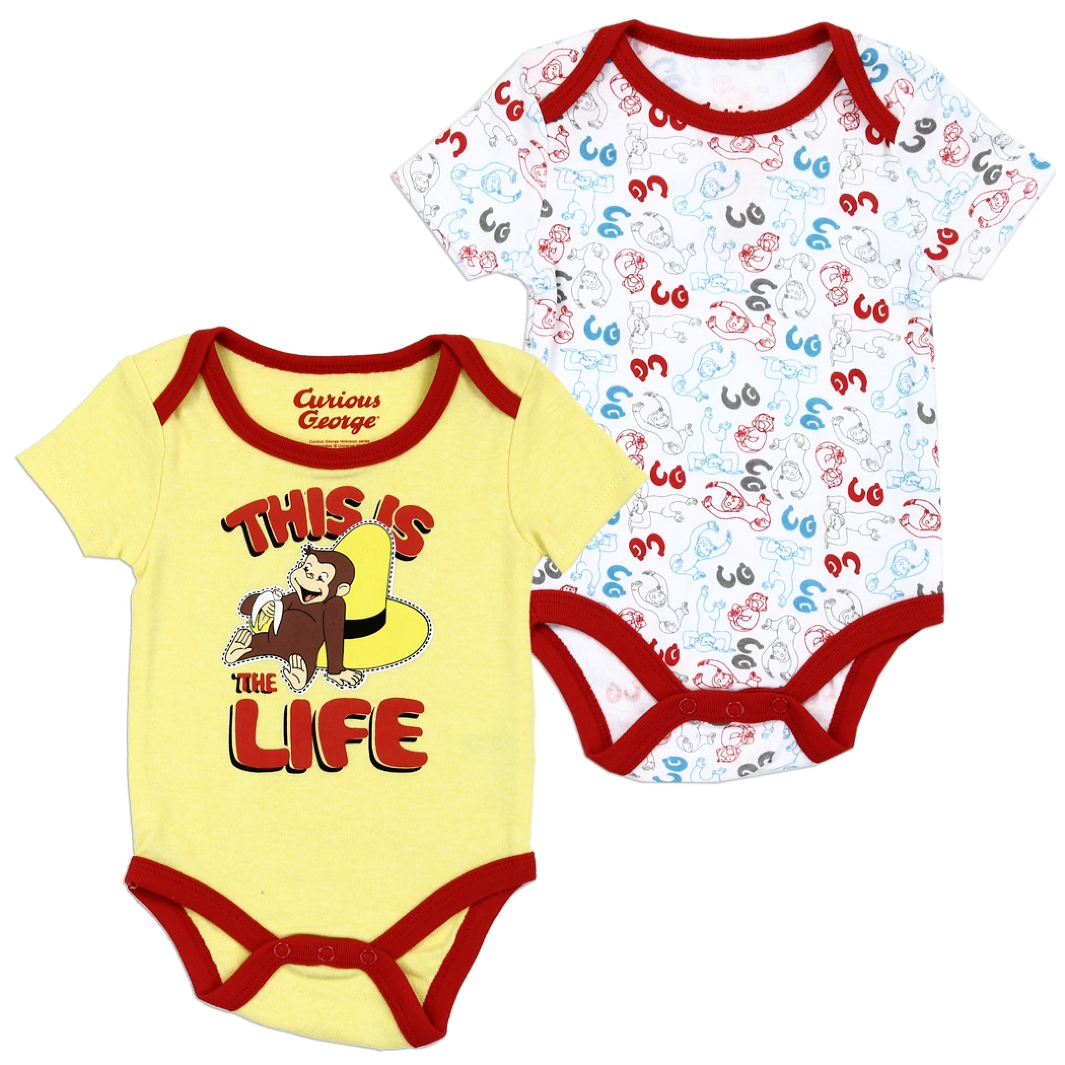 Curious George Infant Snapsuit 2 Pack