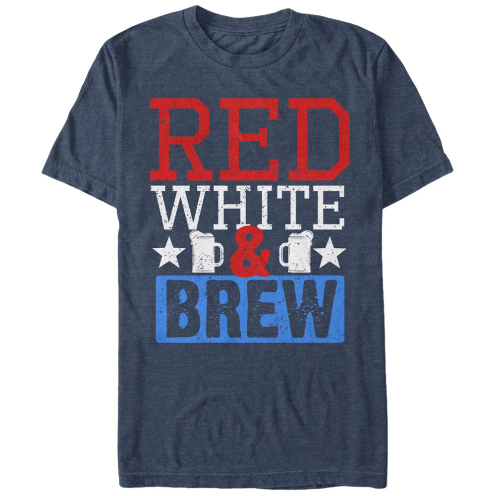 Patriotic USA American Red White & Brew Blue T-Shirt