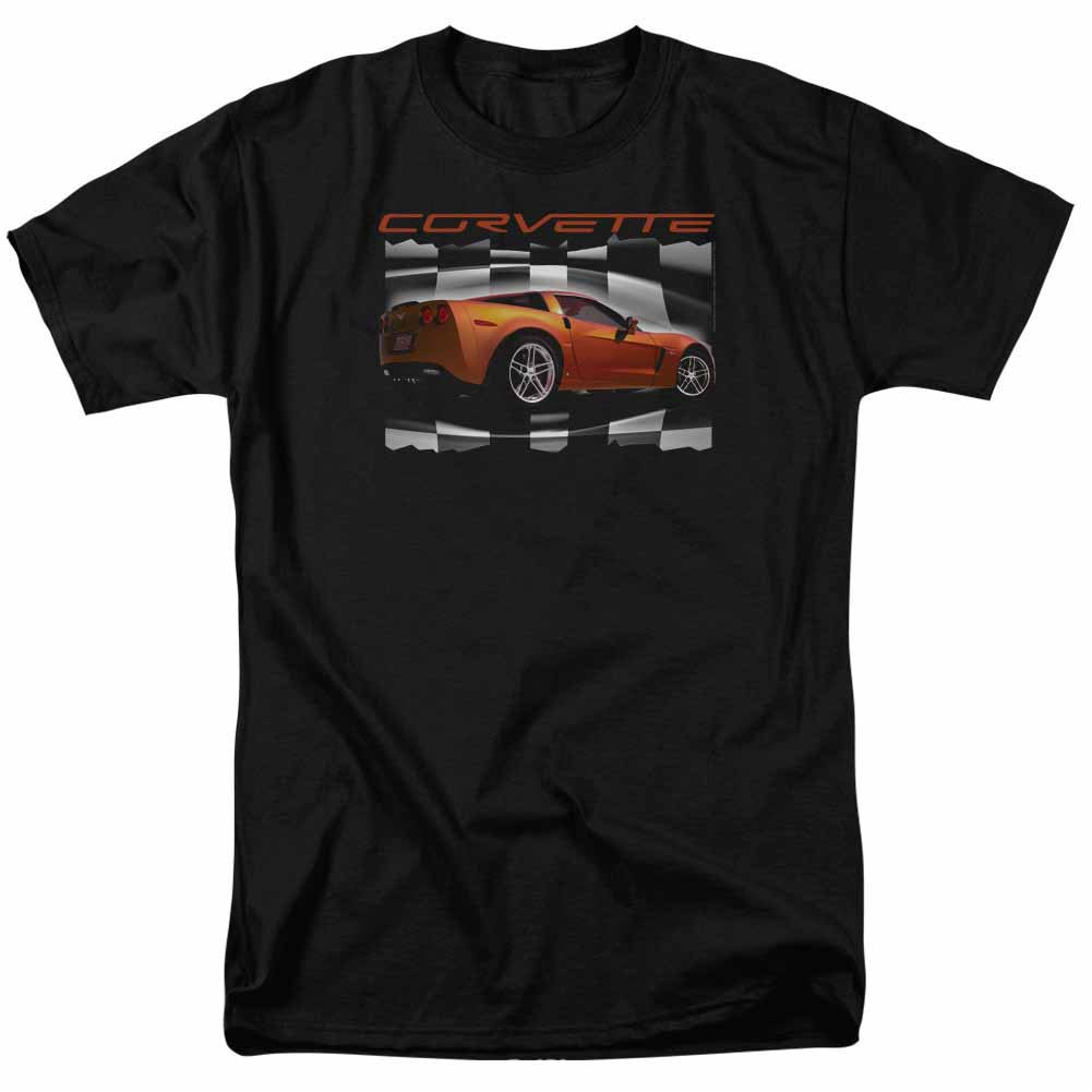 Chevy Orange Z06 Vette Black T-Shirt